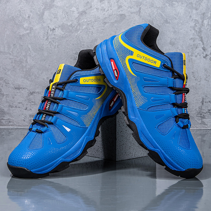Anti Slip Trail Running Sneakers - Heren Wandelschoenen Veters Klimschoenen Anti-Slip Trekking