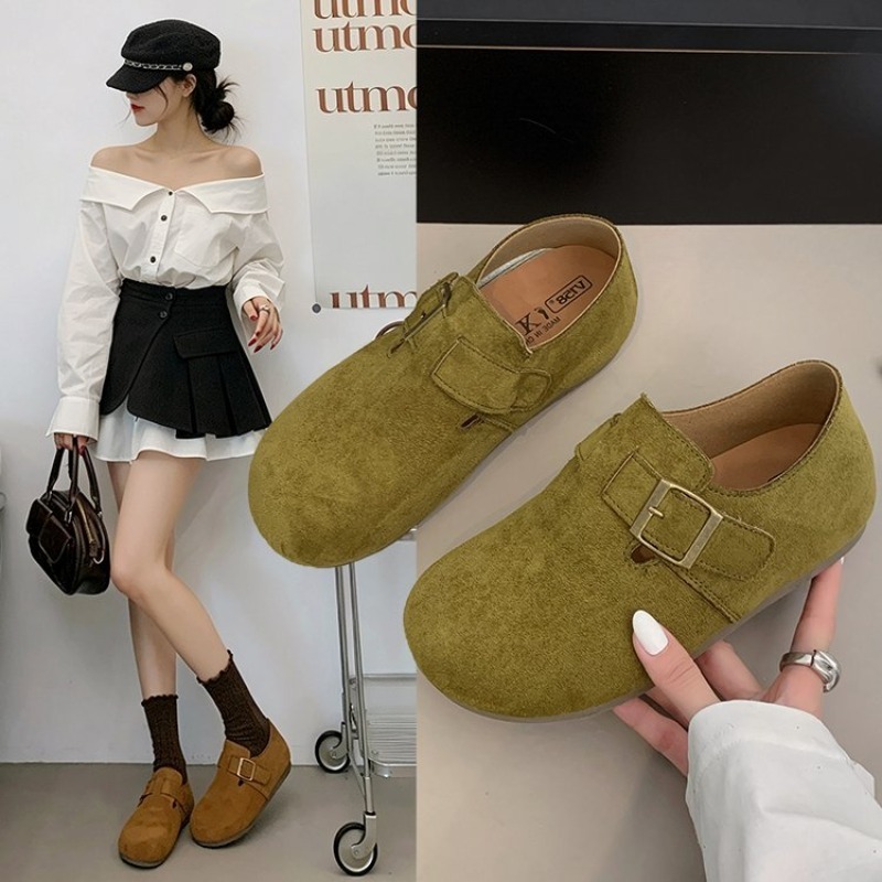 Women'S Shoes - Dames Suède Gesloten Birkenstock Schoenen Vierkante