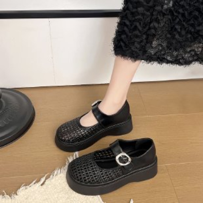 Dames Witte Hol Geweven Mary J - Sandals recensie en prijs